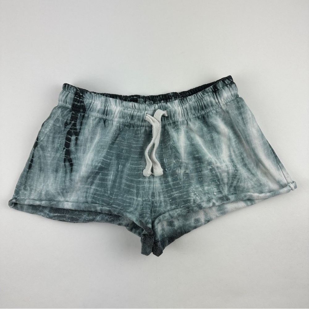 Hot Kiss Shorts Womens Medium Gray Tie Dye Drawstring